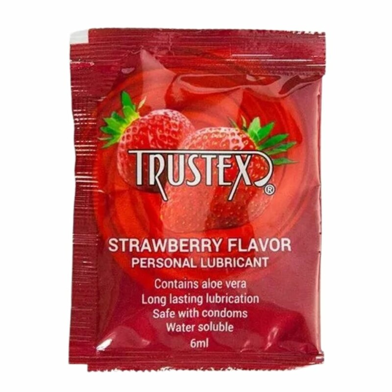 Пробник Лубрикант ароматизований Trustex Strawberry на водній основі, саше 1 шт, 6 мл - Изображение 1