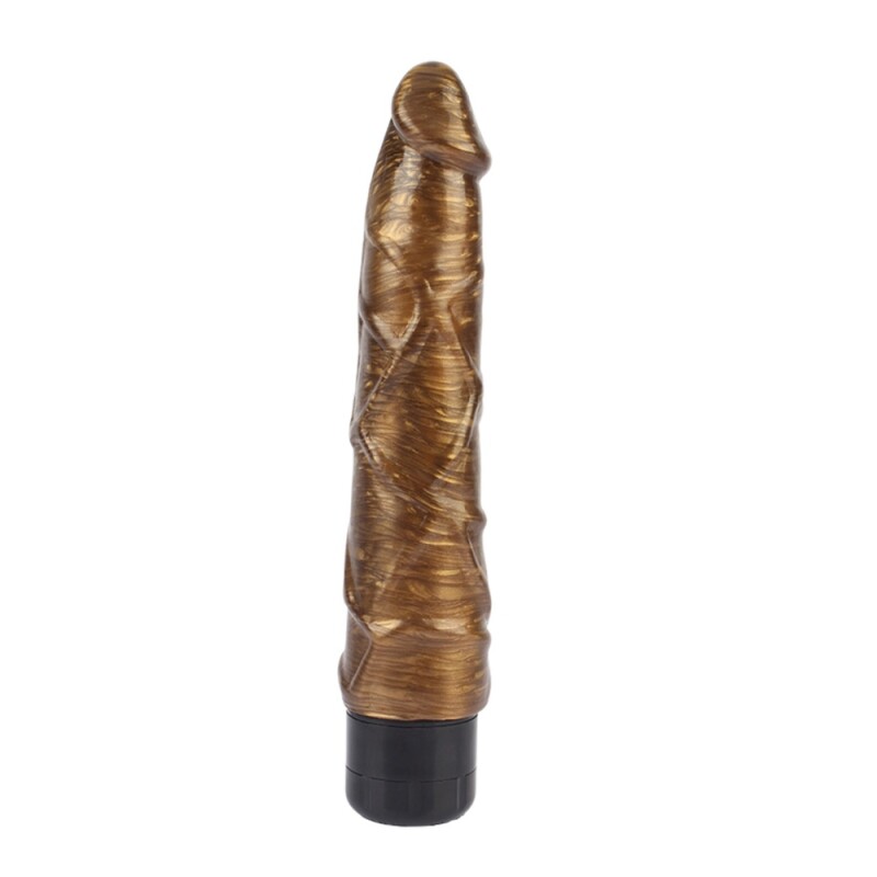 Вібратор Chisa Pleasure Ranger з поворотним регулятором, золотий, 22.5 х 4.3 см - Зображення 3