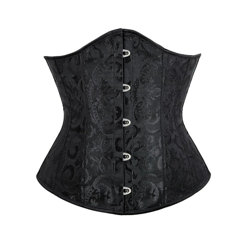 Корсет під бюст Star Night Corset M, з гачками і шнурівкою, чорний - Зображення 3