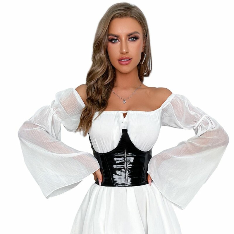 Корсет під груди Star Night Corset M, зі шнурівкою стрічкою, чорний - Зображення 3