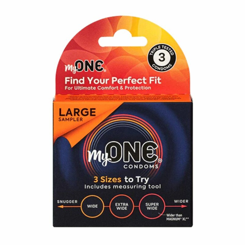 Презервативи різних розмірів MyONE Large Sampler в упаковці, 3 шт - Изображение 2