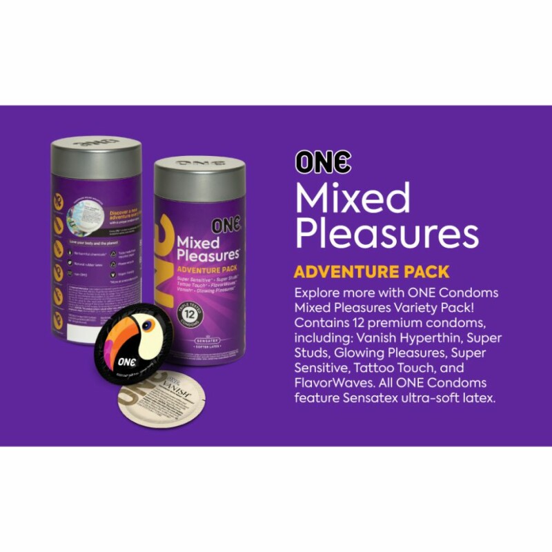 Презервативи латексні One Mixed Pleasures, 12 шт - Зображення 5