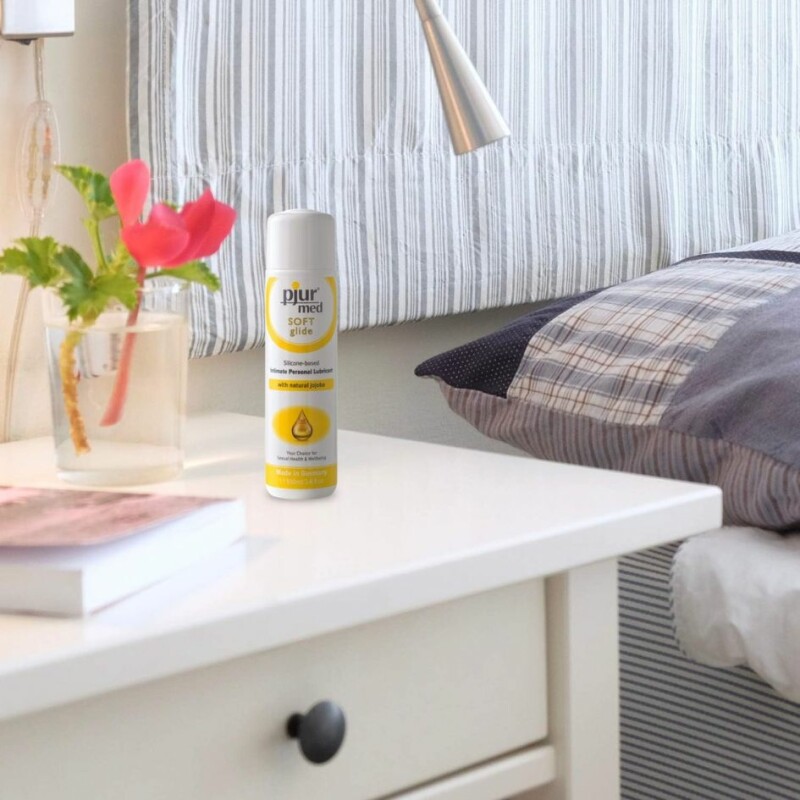 Лубрикант на силіконовій основі Pjur med SOFT Glide з натуральною олією жожоба, 100 мл - Зображення 3