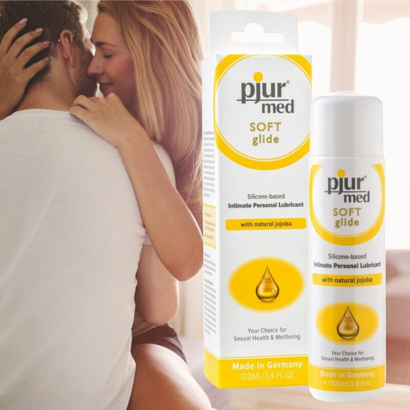 Лубрикант на силіконовій основі Pjur med SOFT Glide з натуральною олією жожоба, 100 мл - Зображення 1