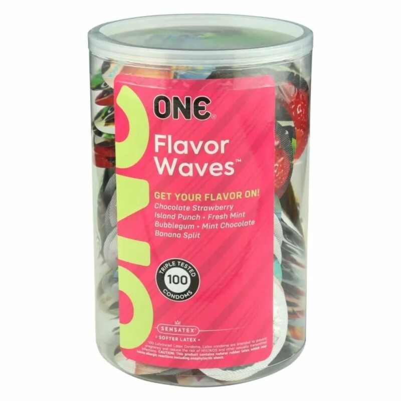 Презервативи латексні One FlavorWaves з різними ароматами, 100 шт