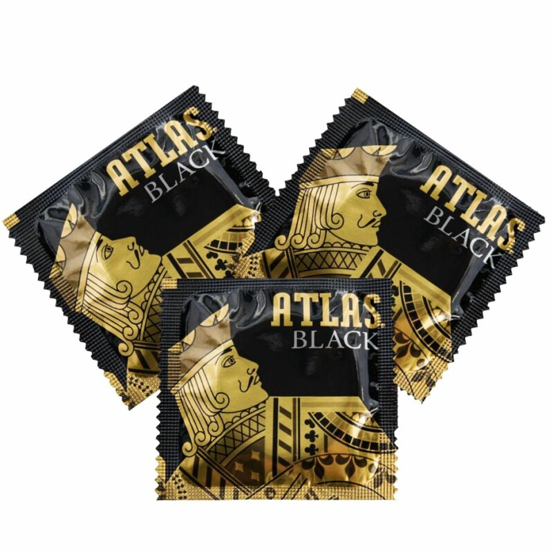 Презерватив латексний Atlas Black зі змащенням, 1 шт - Зображення 1