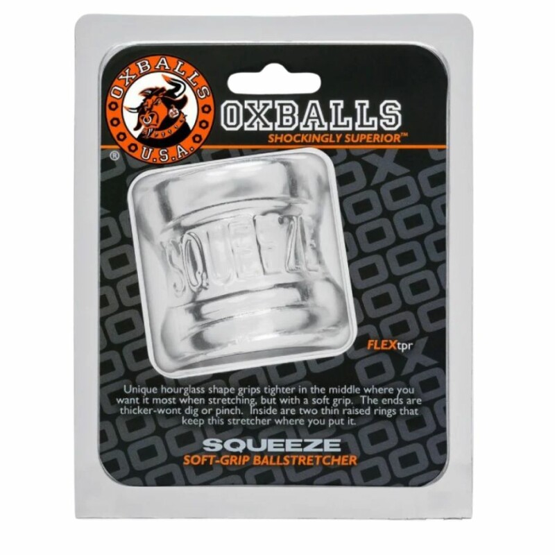 Насадка на мошонку Oxballs Squeeze, прозора, 8.9 х 5.1 см