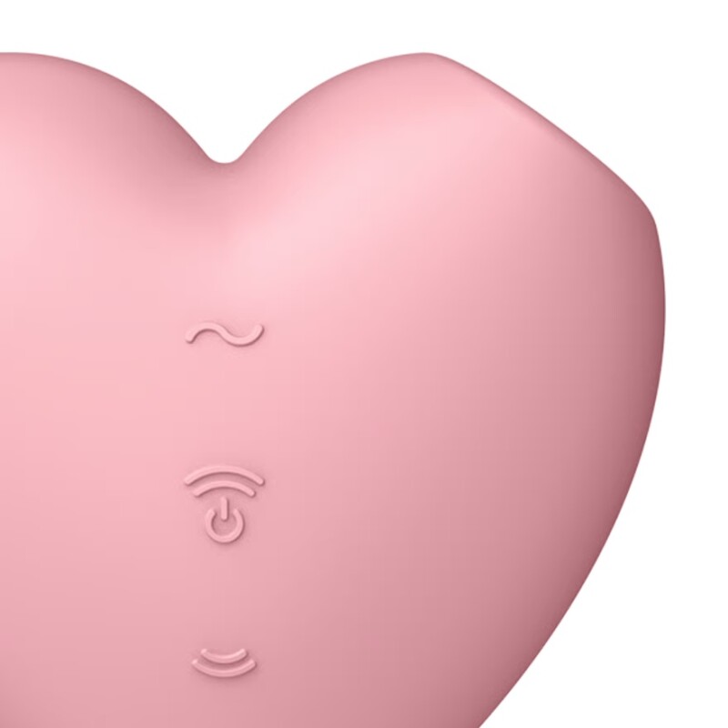 Вібратор для клітора Satisfyer Cutie Heart зі всмоктуванням, рожевий, 7.5 х 3.7 см - Изображение 2