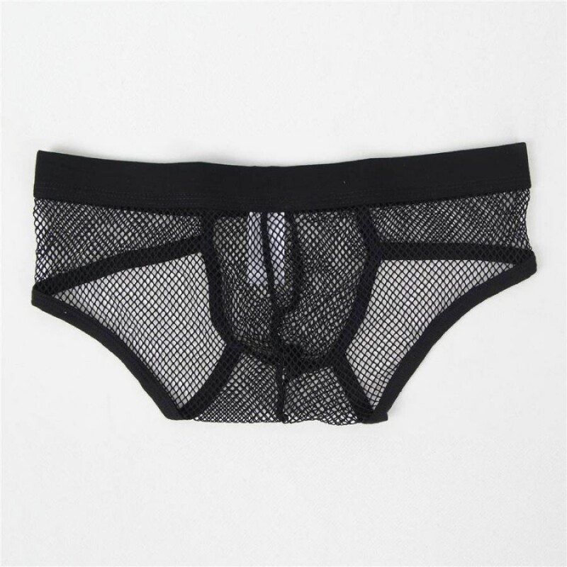 Чоловічі труси в сітку Star Night чорні, one size - Изображение 4
