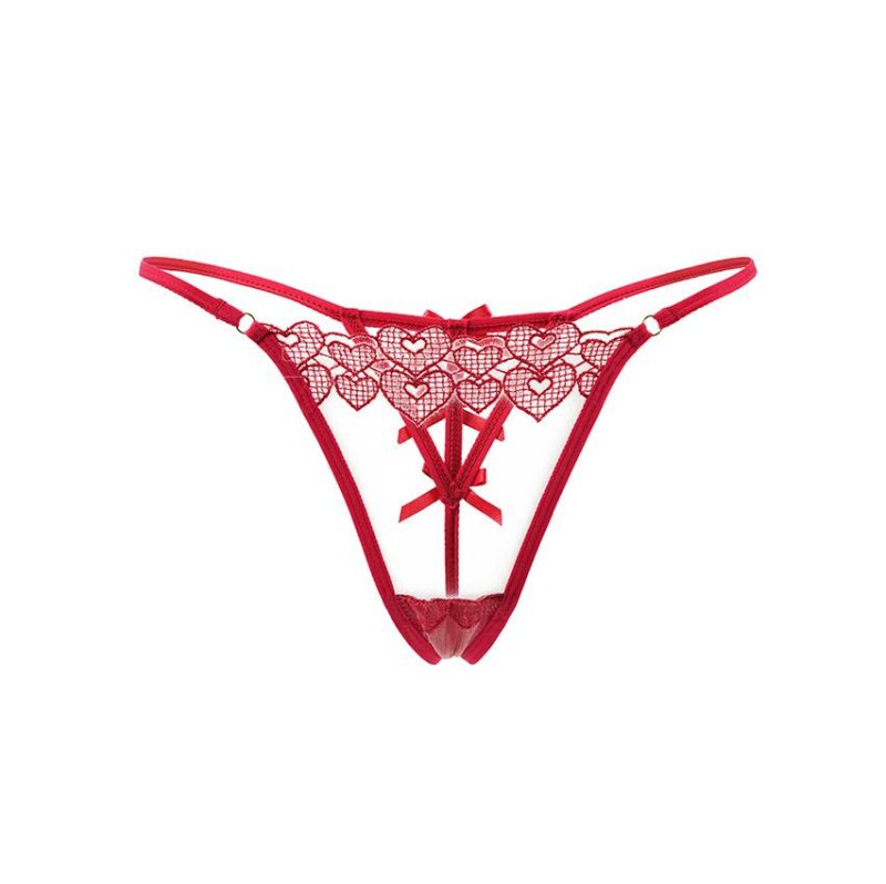 Стрінги з сіточкою Star Night Sexy Women XS-S, червоні - Зображення 2