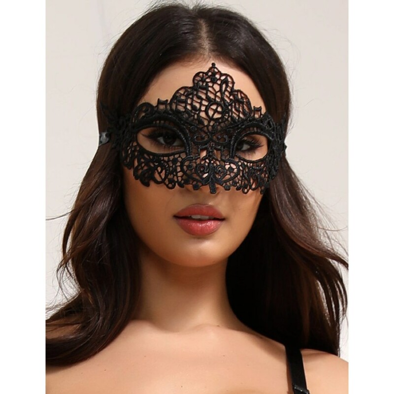 Маска Star Night мереживна, чорна, One Size - Изображение 1