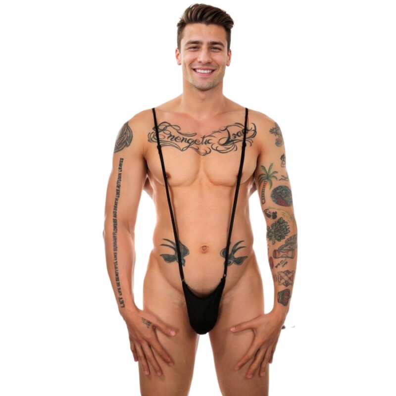 Труси на бретелях Star Night чорні, one size - Зображення 1