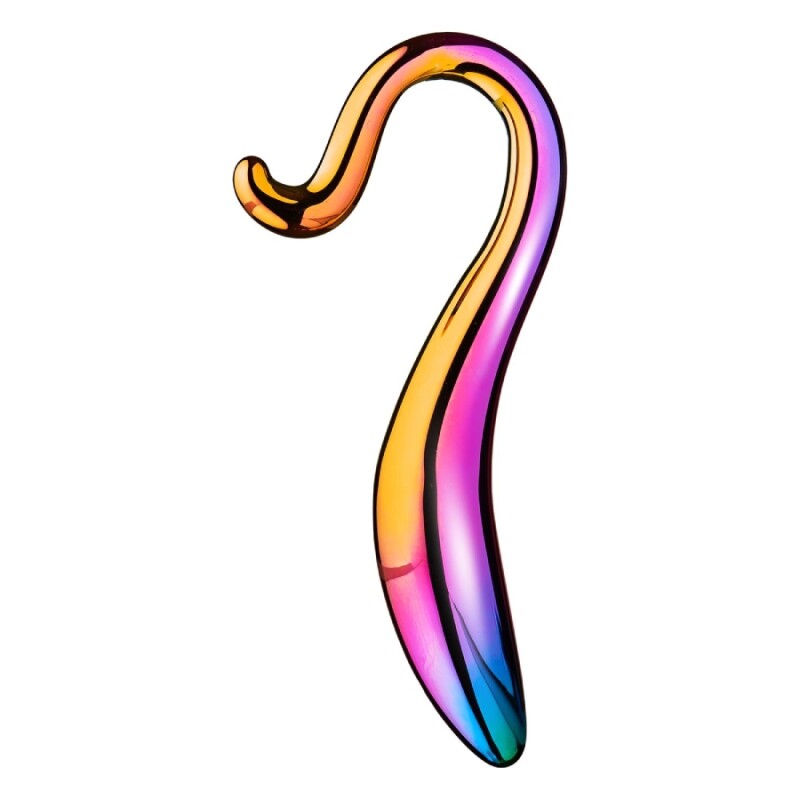 Фалоімітатор Dream Toys Glamour Glass різнокольоровий, 18 х 3 см - Изображение 4