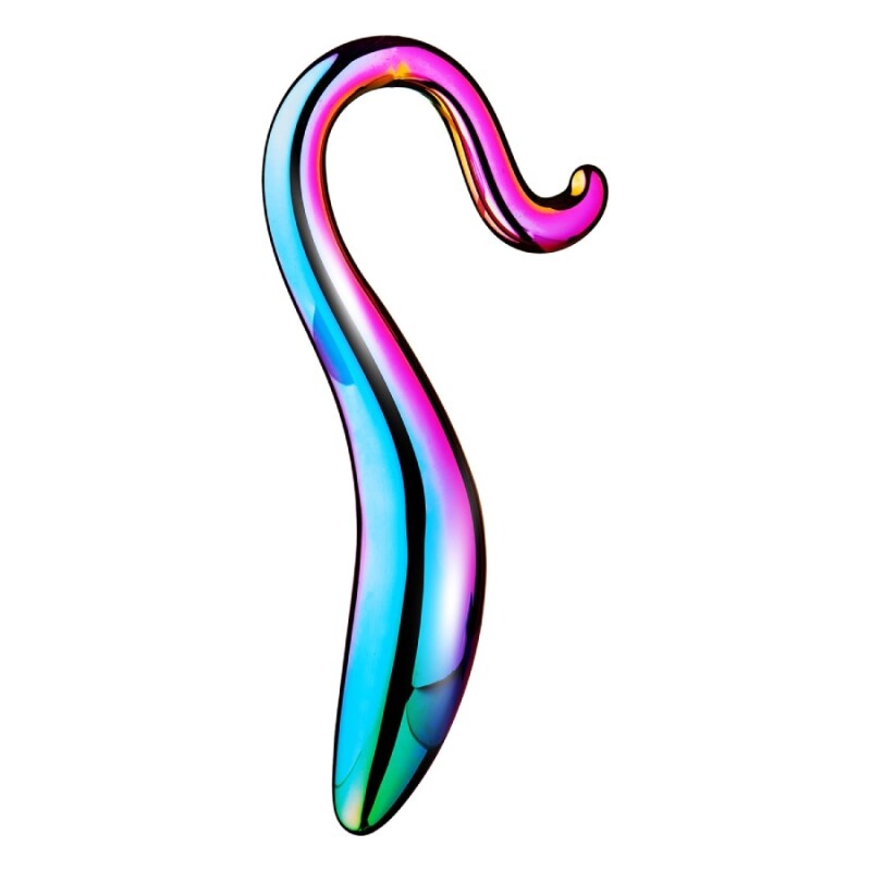 Фалоімітатор Dream Toys Glamour Glass різнокольоровий, 18 х 3 см - Изображение 5