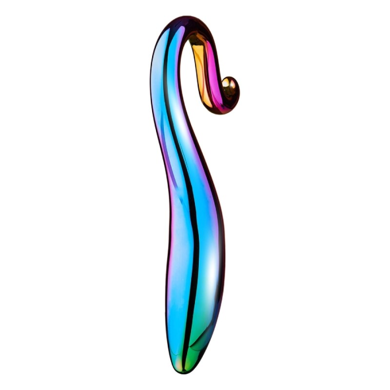Фалоімітатор Dream Toys Glamour Glass різнокольоровий, 18 х 3 см - Изображение 9