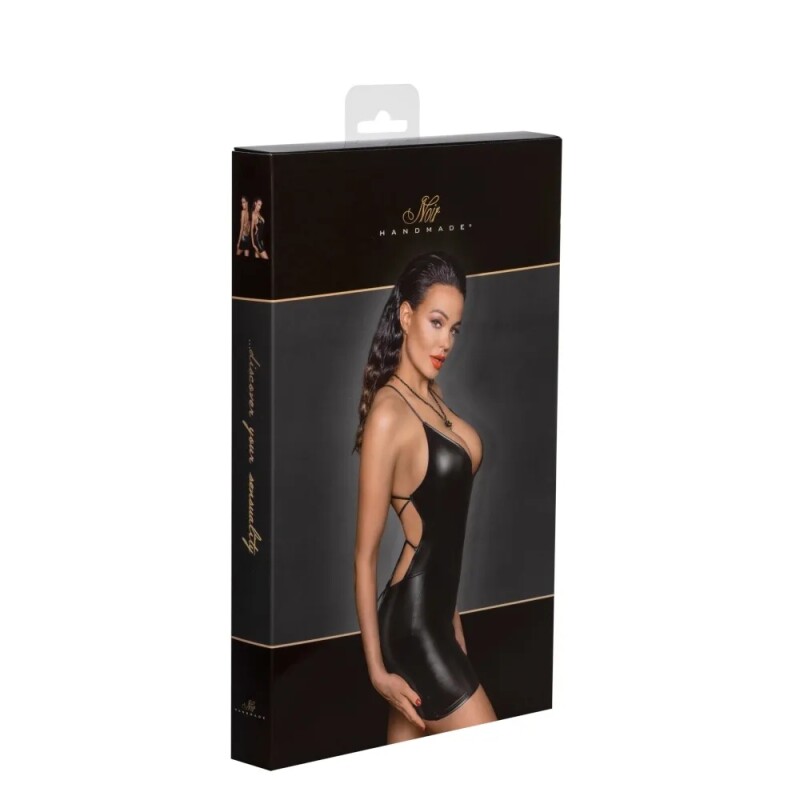 Сукня коротка Noir Handmade з декольте, чорна, XXXL - Изображение 3