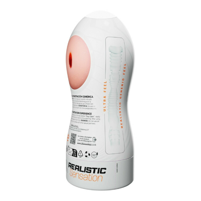 Мастурбатор Alive Maxi Flex Generic Experience, бежевий, 19 х 7.8 см - Зображення 4