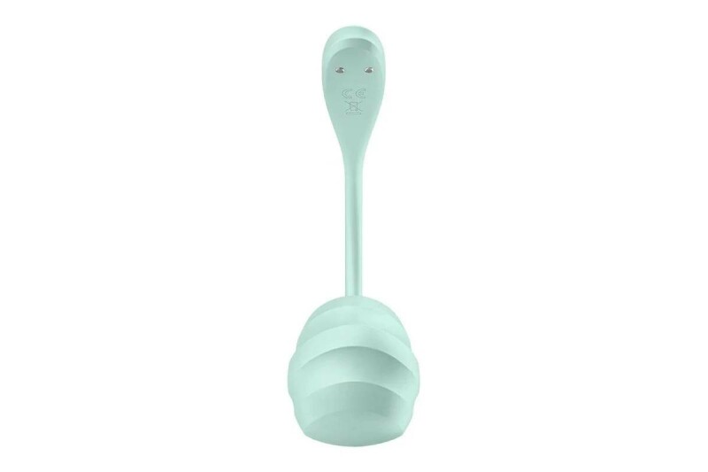 Віброяйце Satisfyer Smooth Petal з додатком, м'ятне, 23.5 х 3.5 см - Изображение 2