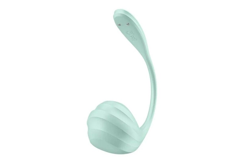 Віброяйце Satisfyer Smooth Petal з додатком, м'ятне, 23.5 х 3.5 см - Изображение 3