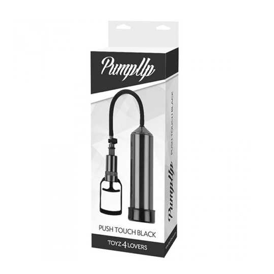 Вакуумна помпа чоловіча Toyz4lovers Push Touch механічна, чорна, 23 х 6 см - Зображення 2
