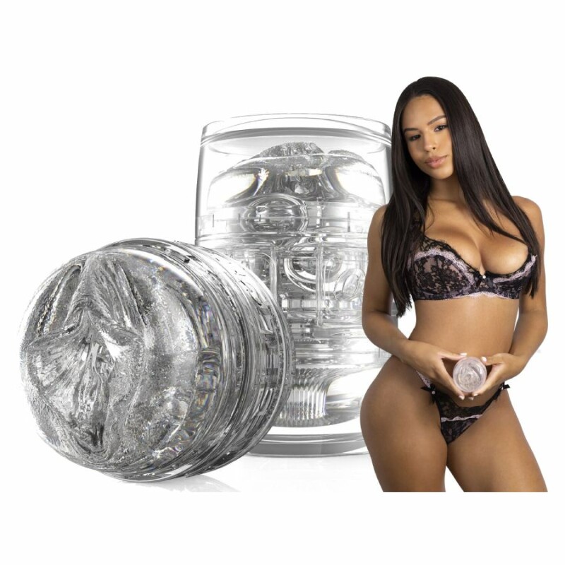 Мастурабтор вагіна та анус Fleshlight Quickshot Autumn Falls кібершкіра, прозорий, 11.2 х 6.5 см