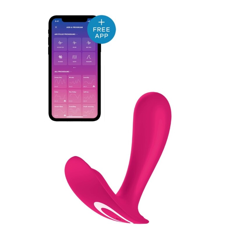 Вібратор для точки G Satisfyer Top Secret з додатком, рожевий, 11 х 3 см