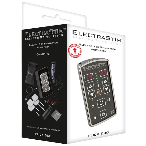 Набір для ігор з електростимуляцією ElectraStim Flick Duo, чорний