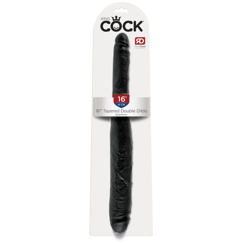 Подвійний фалоімітатор Pipedream King Cock, чорний, 43.5 х 4.8 см