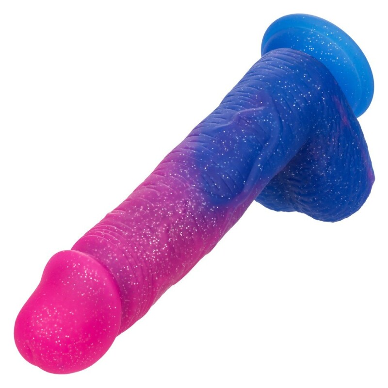 Вібратор реалістичний CalExotics Naughty Bits на присосці, різнокольоровий, 21.5 х 4.5 см - Изображение 2