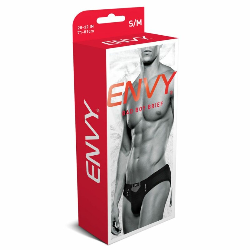 Труси з вирізом спереду Envy Bad Boy для чоловіків, чорні, S/M - Изображение 1