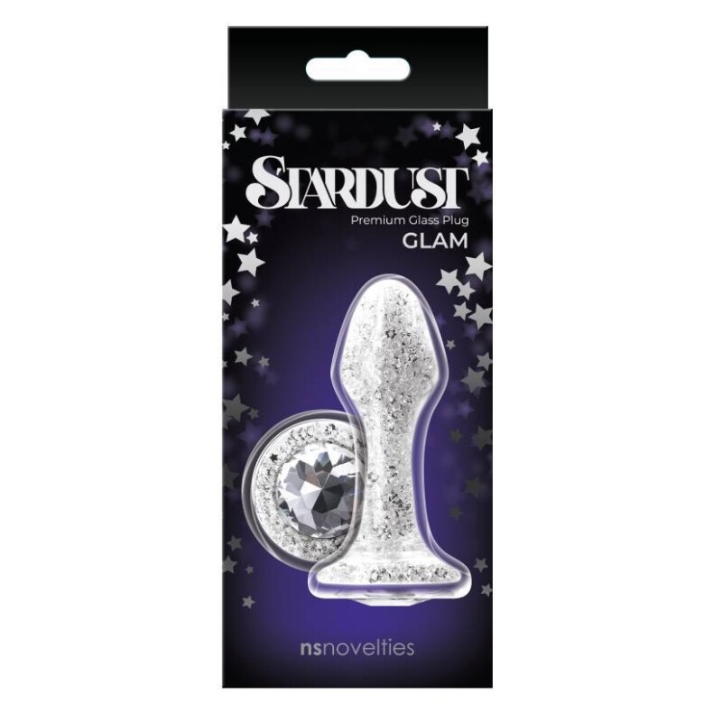 Анальна пробка NS Novelties Stardust Glam, сріблястий, 9.5 х 3.5 - Изображение 1