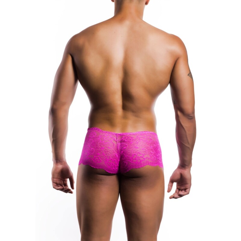 Чоловічі труси-боксери MOB Eroticwear Rose мереживні, рожеві, L-XL - Зображення 1