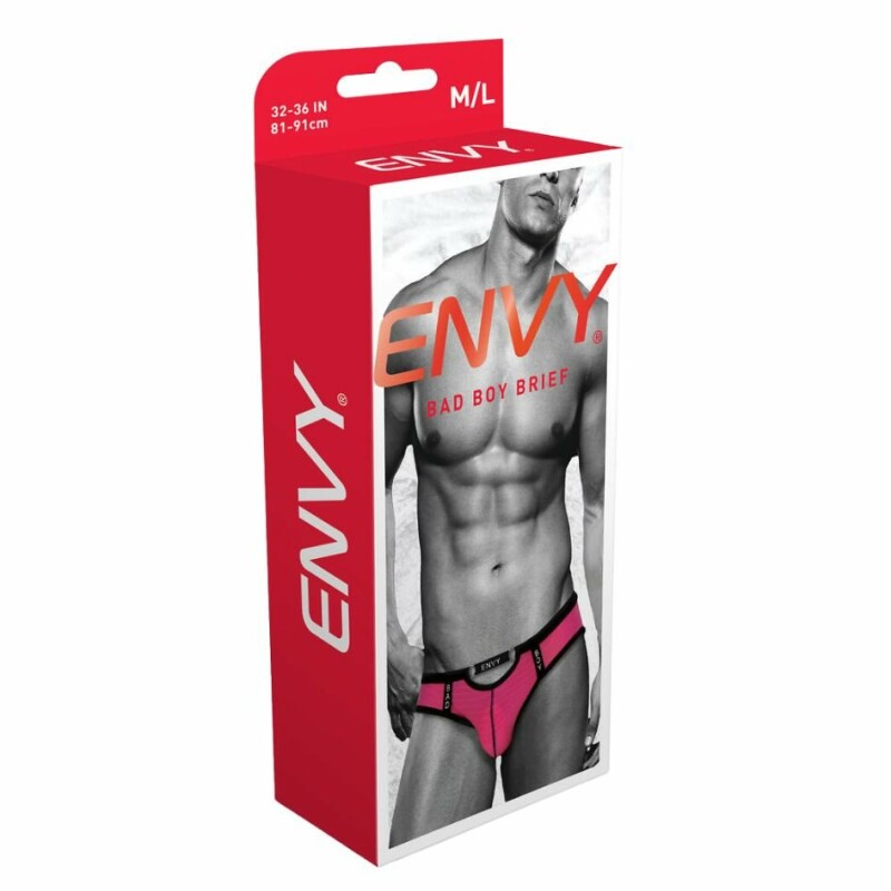 Труси з вирізом спереду Envy Bad Boy для чоловіків, рожеві, M/L - Зображення 3
