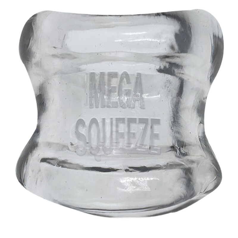 Насадка на мошонку Oxballs Mega Squeeze, прозора, 14 х 7.5 см - Изображение 1