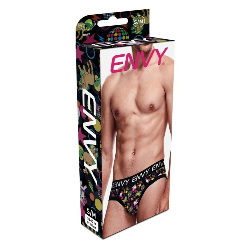 Труси чоловічі Envy Menswear Disco Unicorn з візерунком, різнокольорові, S-M - Зображення 2