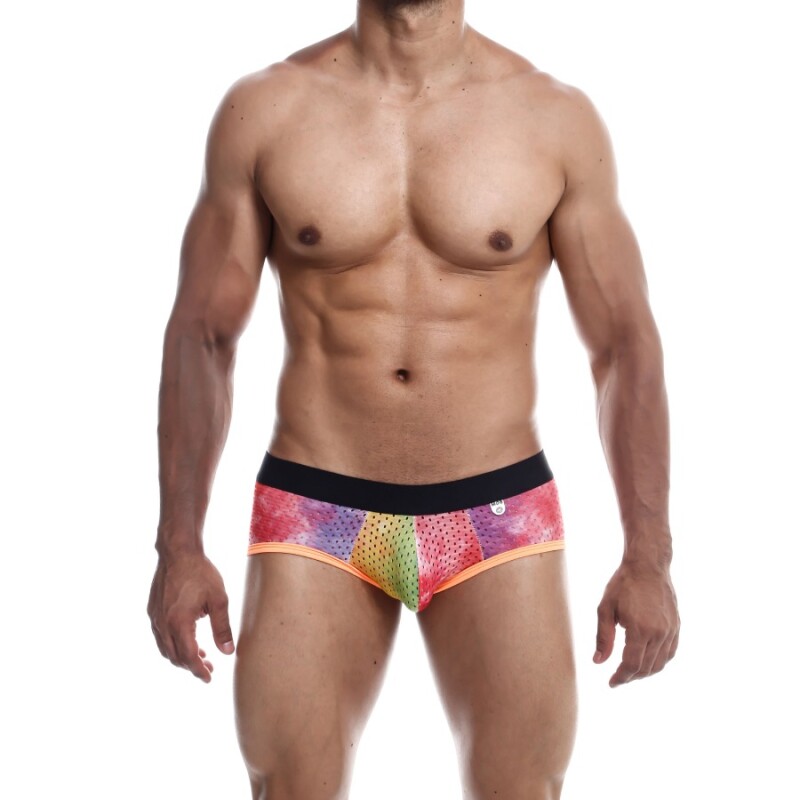 Труси чоловічі MOB Eroticwear Aero Brief в сіточку, оранжеві, S - Зображення 2