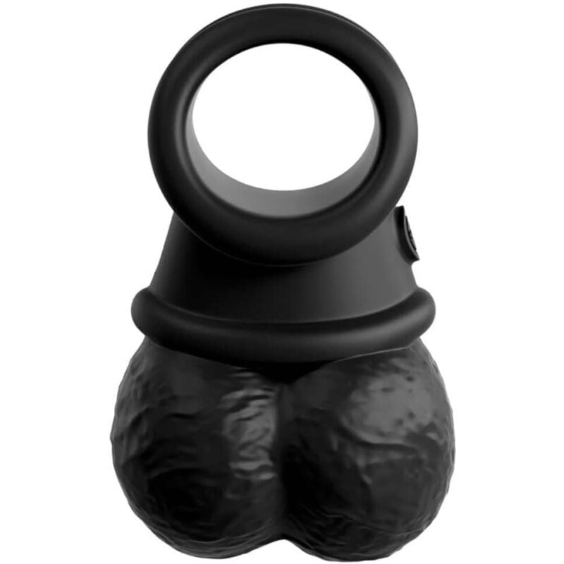 Насадка для страпону мошонка Pipedream King Cock Elite чорна, 10.8 х 6.8 см - Изображение 2