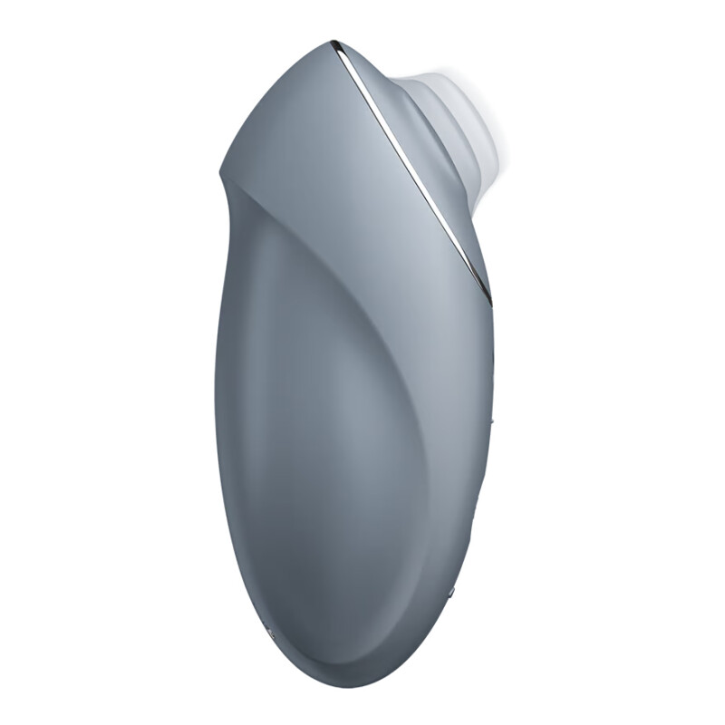 Вібратор Satisfyer Tap & Climax 1 для клітора, сірий, 11 х 4.8 см - Зображення 2