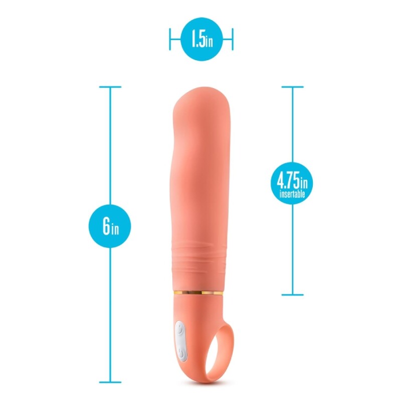 Вібратор для точки G Blush Aria Smokin AF бежевий, 15.2 х 3.8 см - Зображення 5