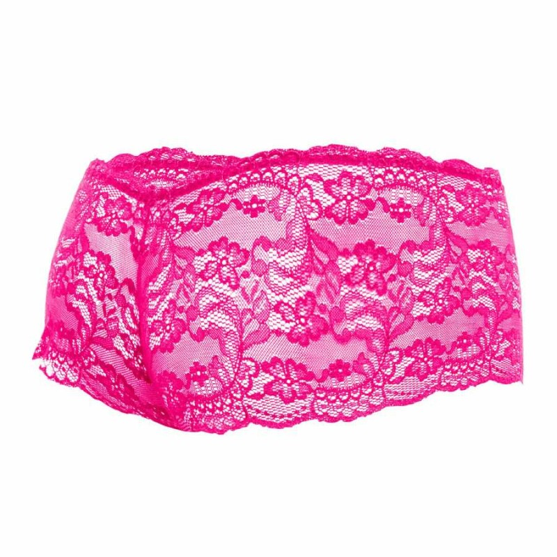 Чоловічі труси-боксери MOB Eroticwear Rose мереживні, рожеві, L-XL - Зображення 4