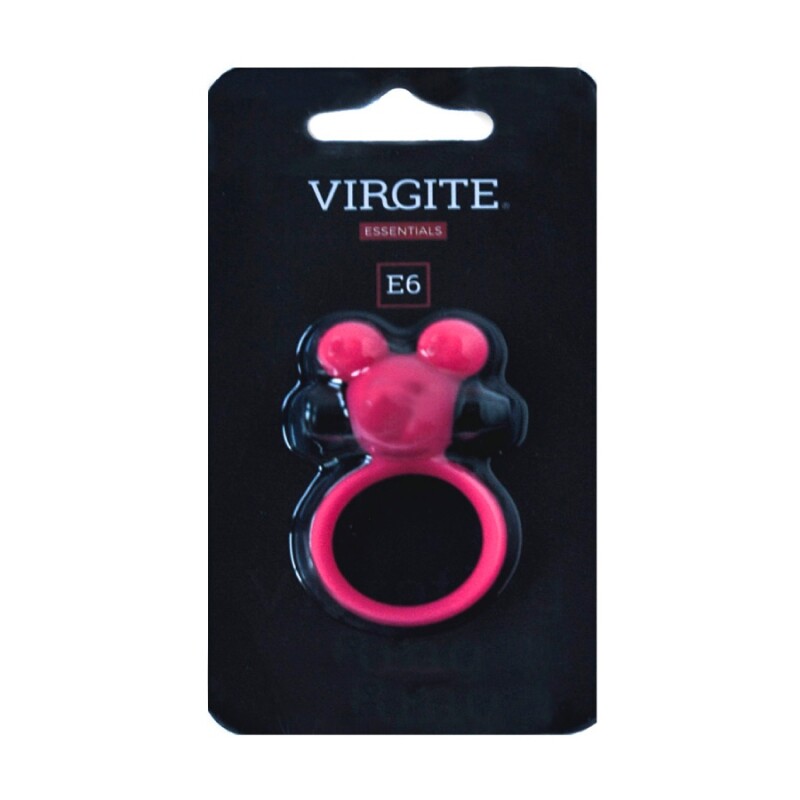 Ерекційне віброкільце Virgite E6 рожеве, 7 х 4 см - Изображение 1