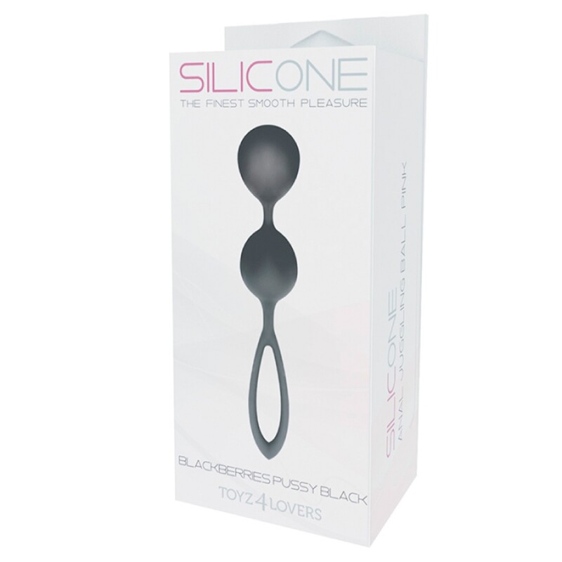 Вагінальні кульки Toyz4Lovers Blackberries Pussy, чорні, 17 х 3 см - Зображення 1