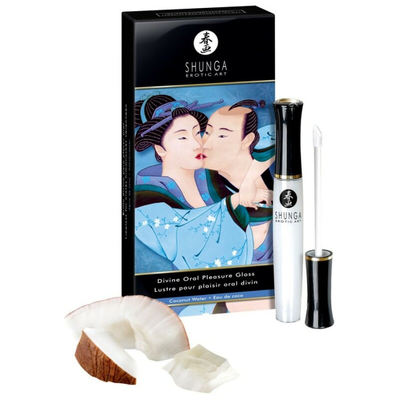 Збуджувальний блиск для губ Shunga з ароматом кокоса, 10 мл - Зображення 3