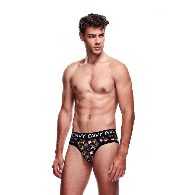 Труси чоловічі Envy Menswear Disco Unicorn з візерунком, різнокольорові, S-M