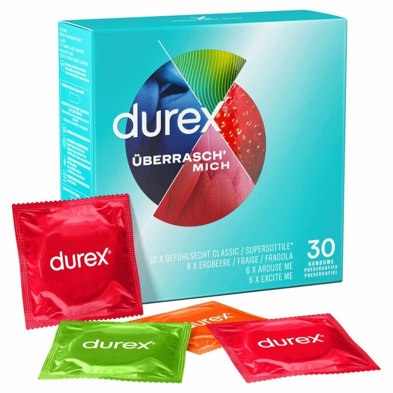 Презервативи латексні DUREX Surprise Me, 30 шт