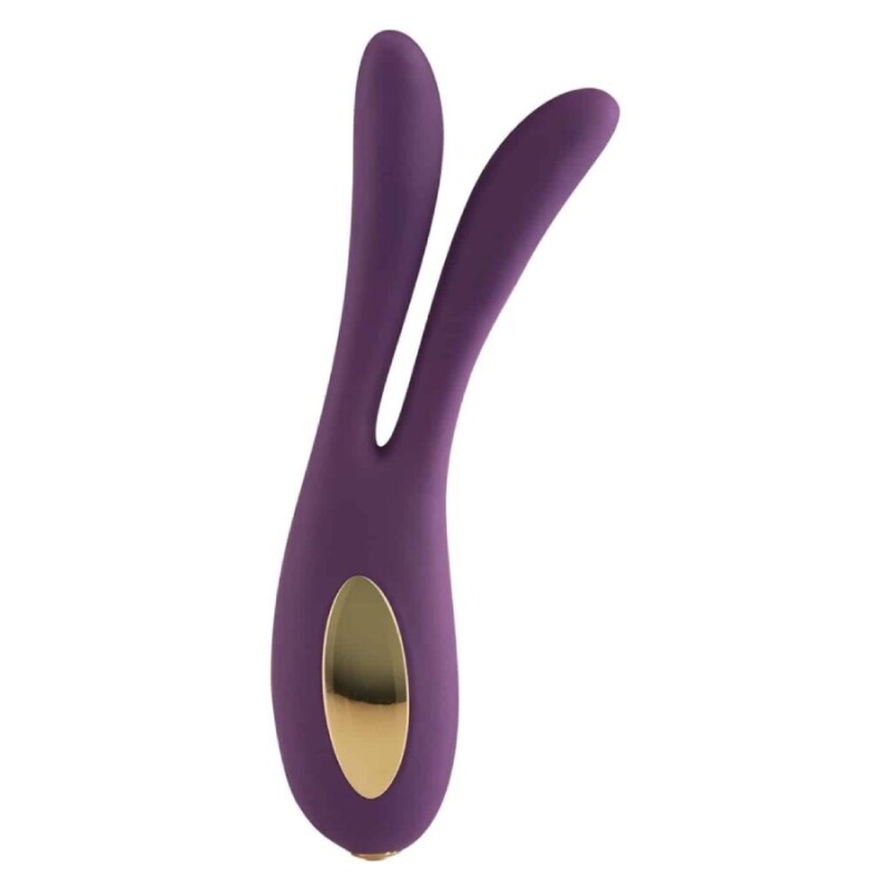Вібратор з вушками ToyJoy Lovelight Flare Bunny фіолетовий, 16 х 3.5 см