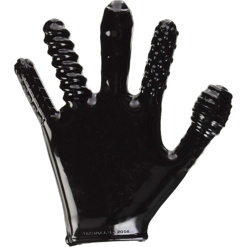 Рукавичка для мастурбації Oxballs Finger Fuck, чорна, One Size