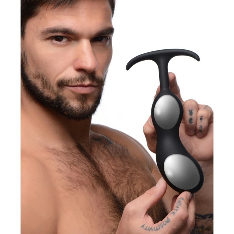 Анальна пробка XR Brands Weighted Prostate XL, чорна, 20.8 х 5.3 см