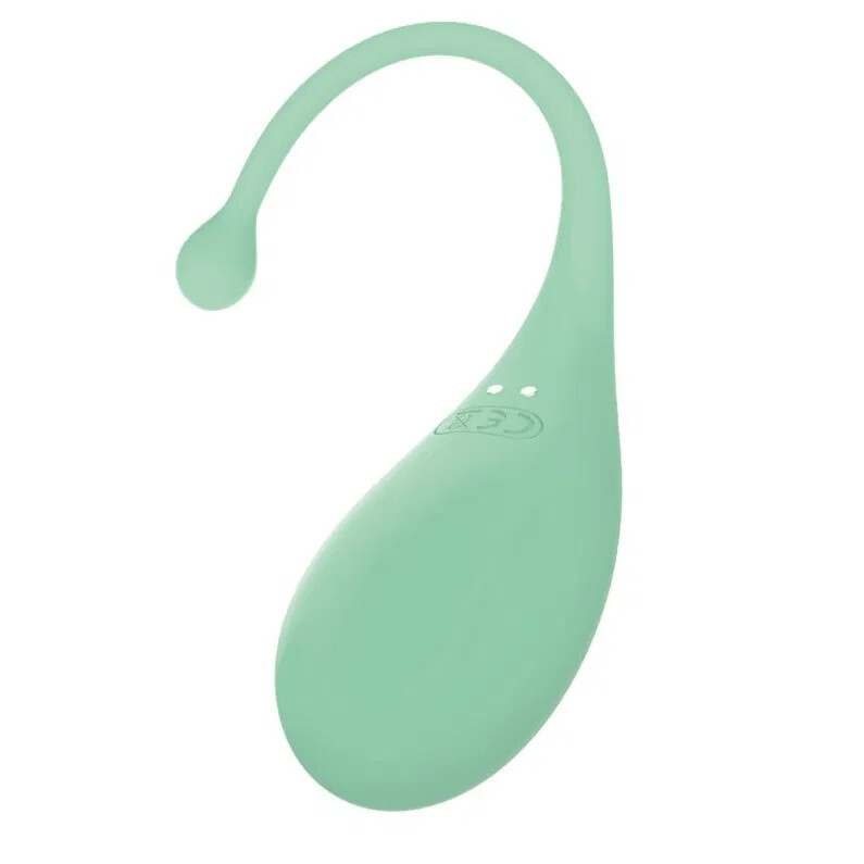 Віброяйце з підключенням до телефону Adrien Lastic Palpitation зелене, 18 х 4.5 см