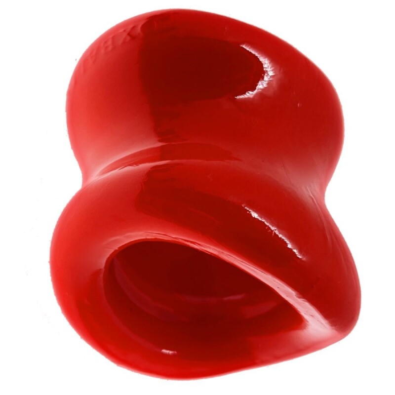Насадка на мошонку Oxballs Mega-Squeeze червона, 6 х 5 см - Изображение 3